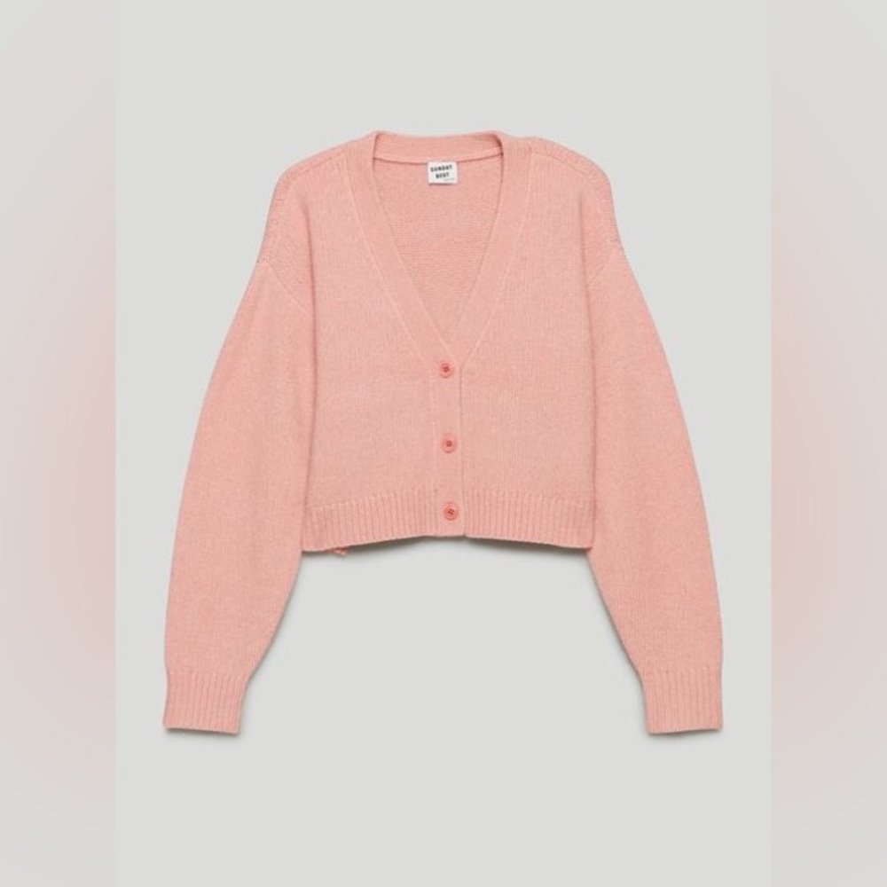 Aritzia Sunday Best Bianca Cardigan Pink XS